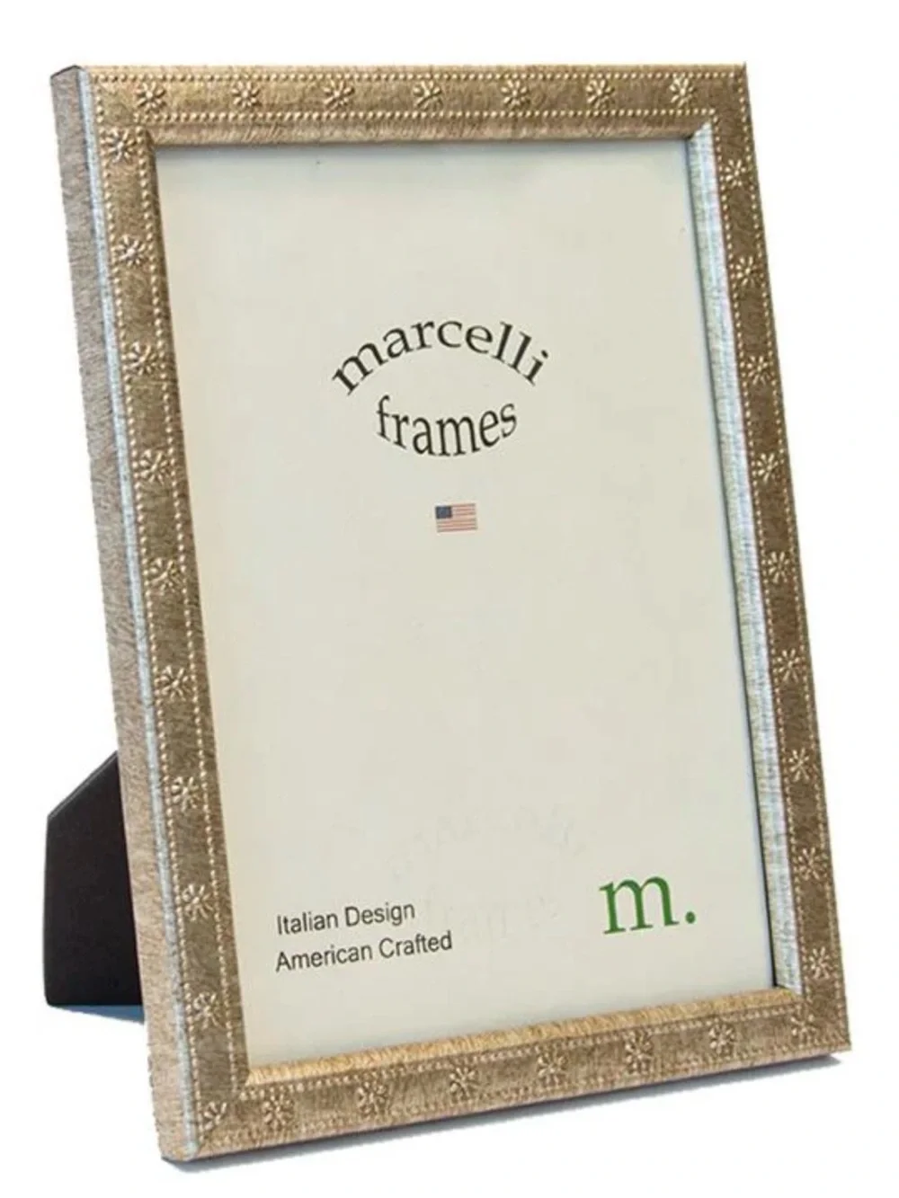 Marcelli Frames Gold Embossed Photo Frame 4 by 6 photo